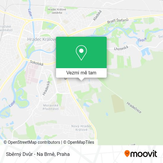Sběrný Dvůr - Na Brně mapa