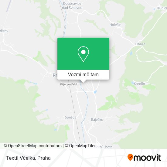 Textil Včelka mapa