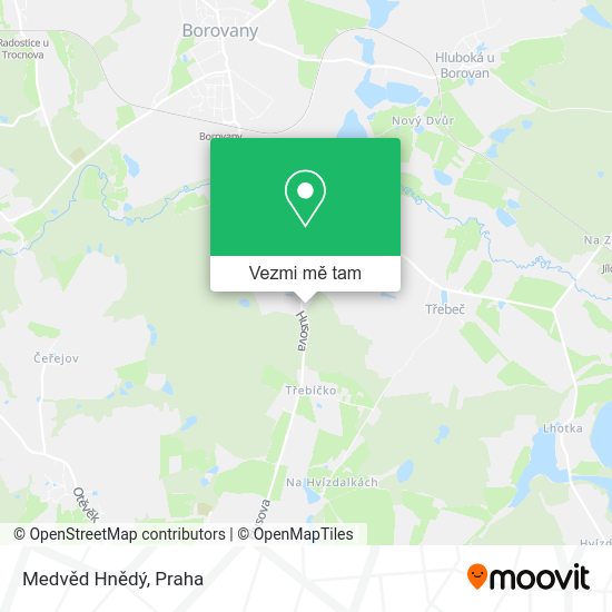 Medvěd Hnědý mapa
