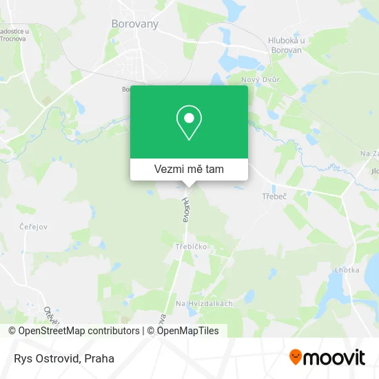 Rys Ostrovid mapa