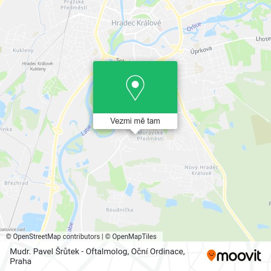 Mudr. Pavel Šrůtek - Oftalmolog, Oční Ordinace mapa