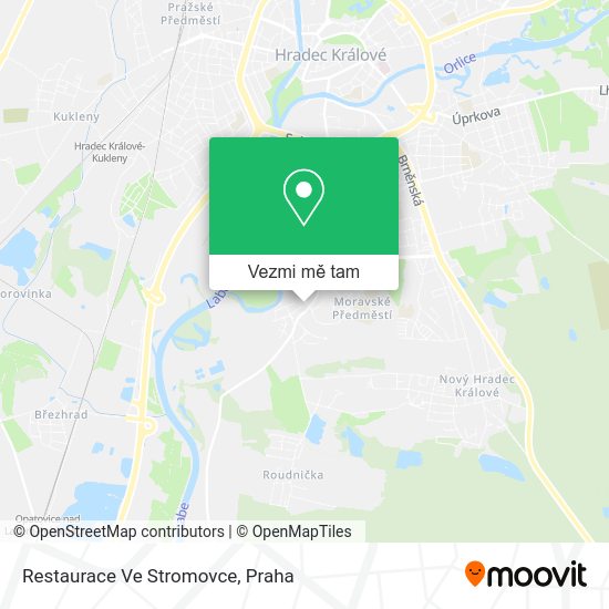Restaurace Ve Stromovce mapa