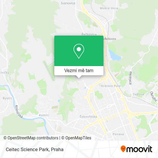 Ceitec Science Park mapa