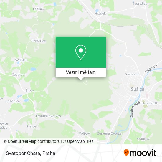 Svatobor Chata mapa