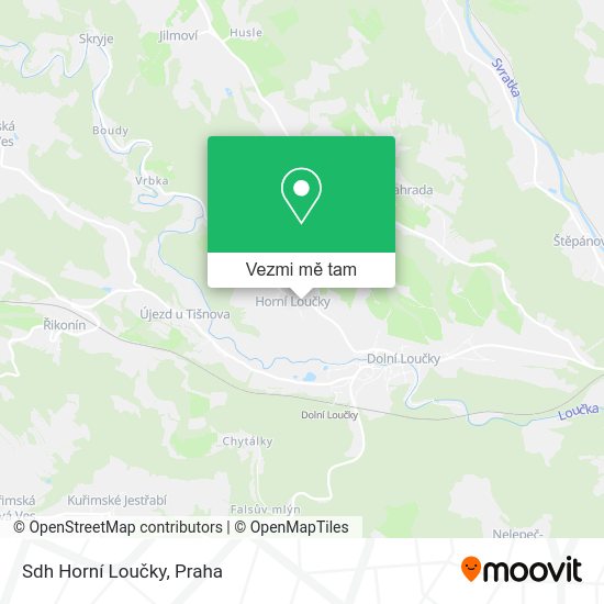 Sdh Horní Loučky mapa