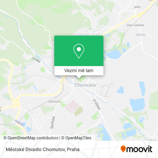 Městské Divadlo Chomutov mapa