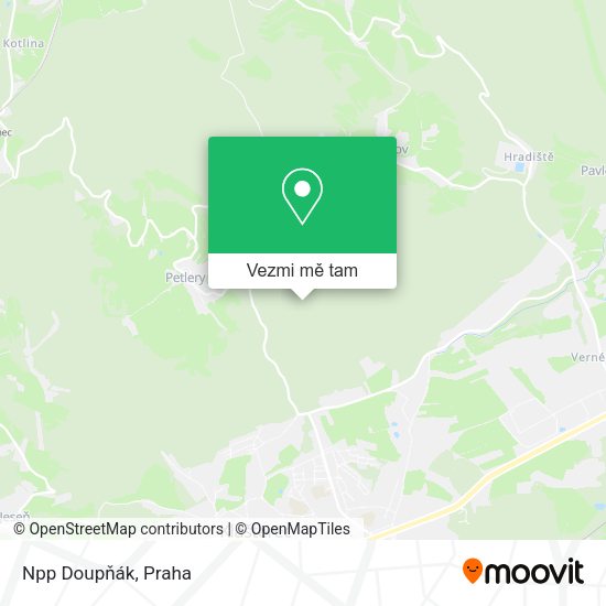 Npp Doupňák mapa