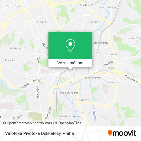Vinotéka Pivotéka Delikatesy mapa