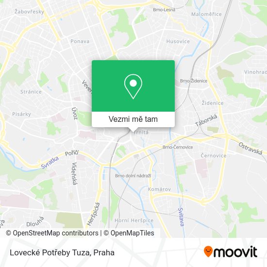 Lovecké Potřeby Tuza mapa