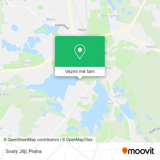 Svatý Jiljí mapa