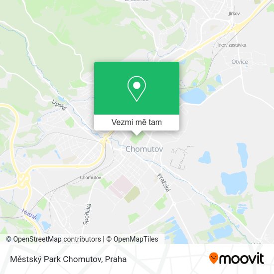 Městský Park Chomutov mapa