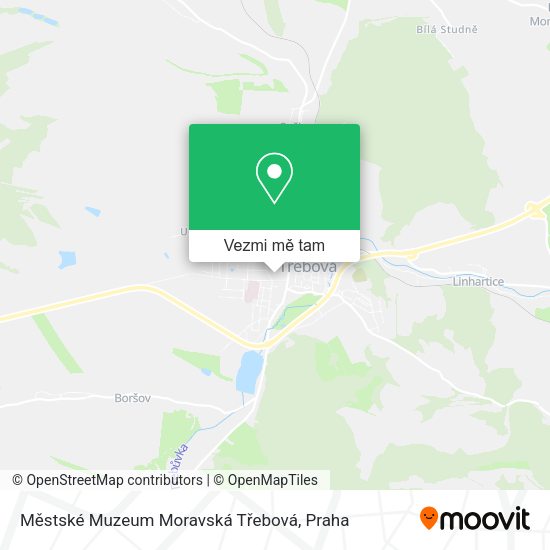 Městské Muzeum Moravská Třebová mapa