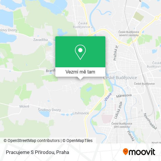 Pracujeme S Přírodou mapa