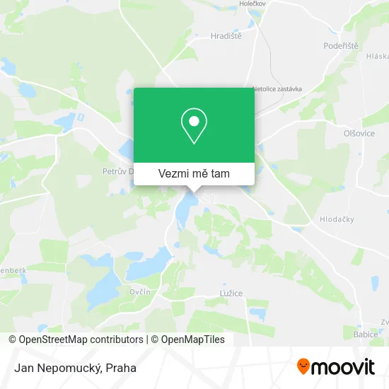 Jan Nepomucký mapa