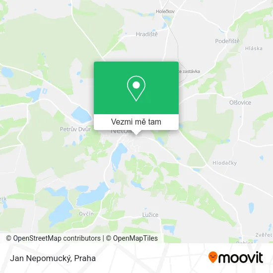 Jan Nepomucký mapa