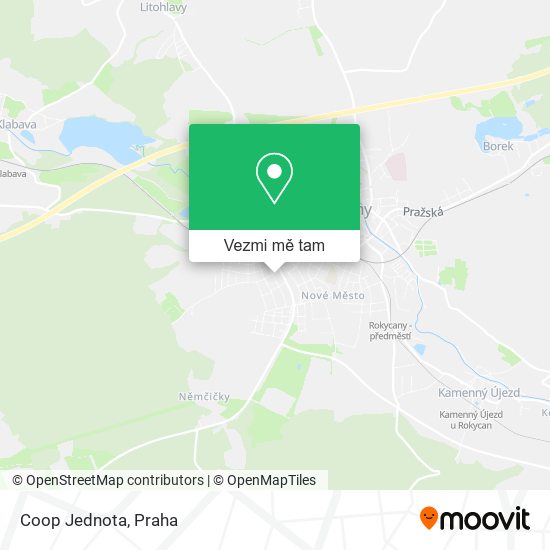 Coop Jednota mapa