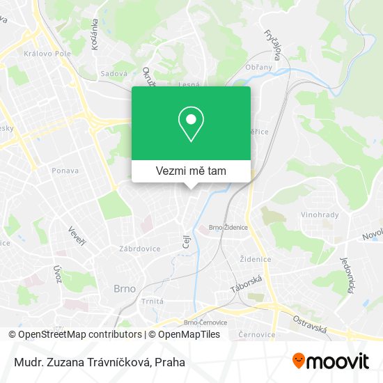 Mudr. Zuzana Trávníčková mapa