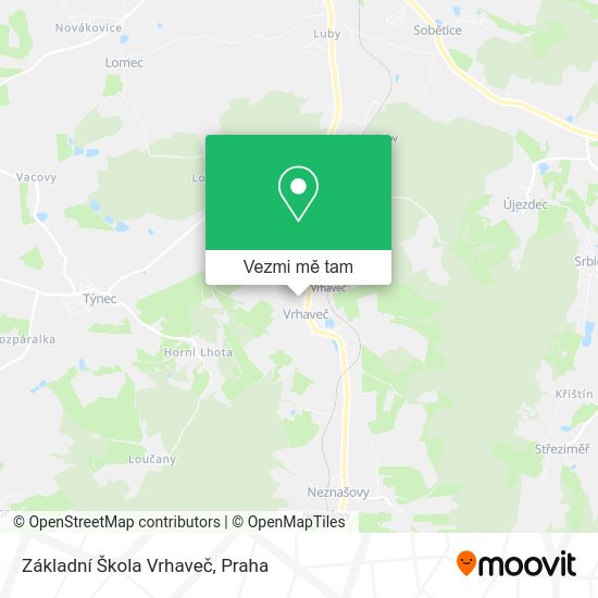 Základní Škola Vrhaveč mapa