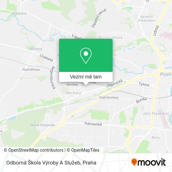 Odborná Škola Výroby A Služeb mapa