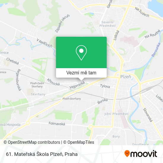 61. Mateřská Škola Plzeň mapa