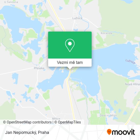 Jan Nepomucký mapa