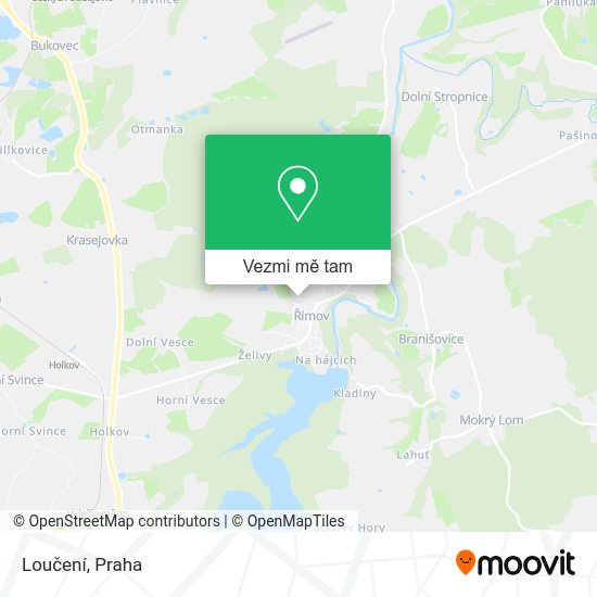 Loučení mapa