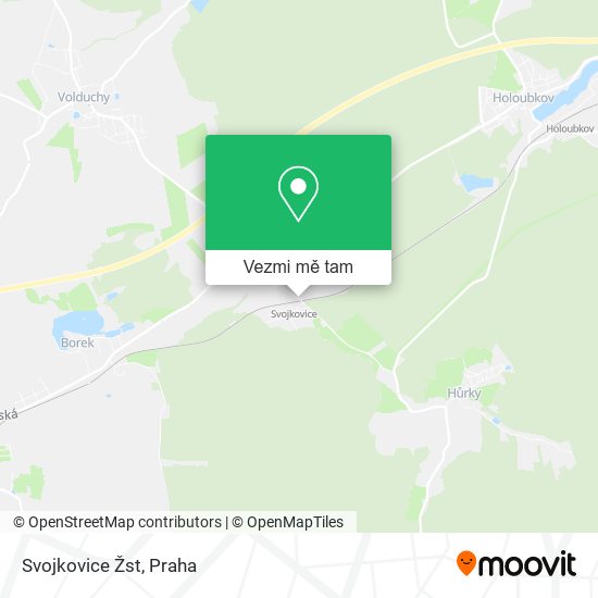 Svojkovice Žst mapa