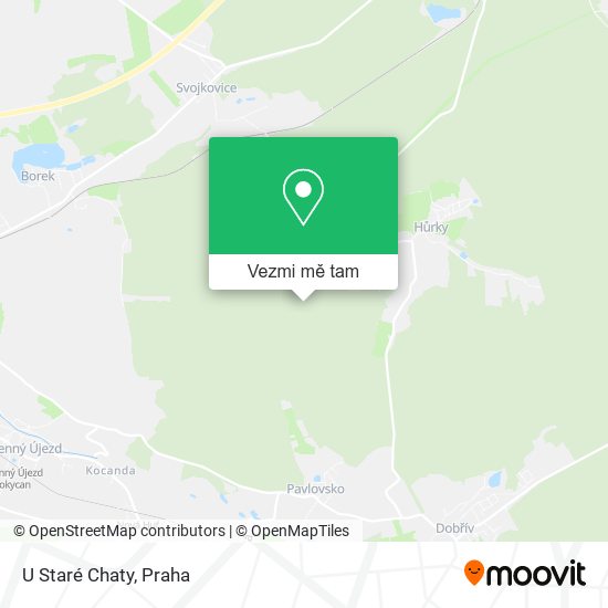 U Staré Chaty mapa