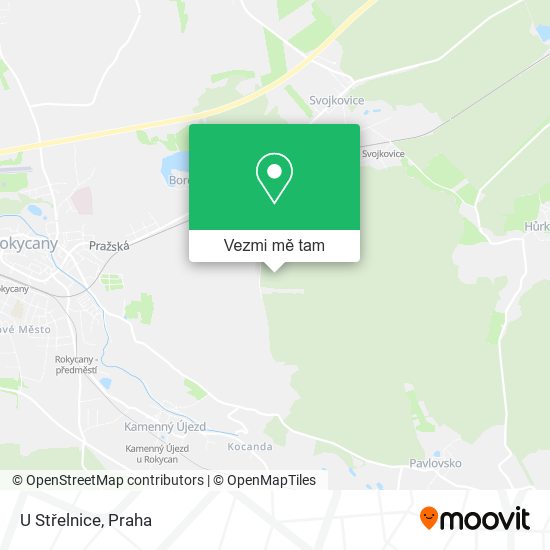 U Střelnice mapa