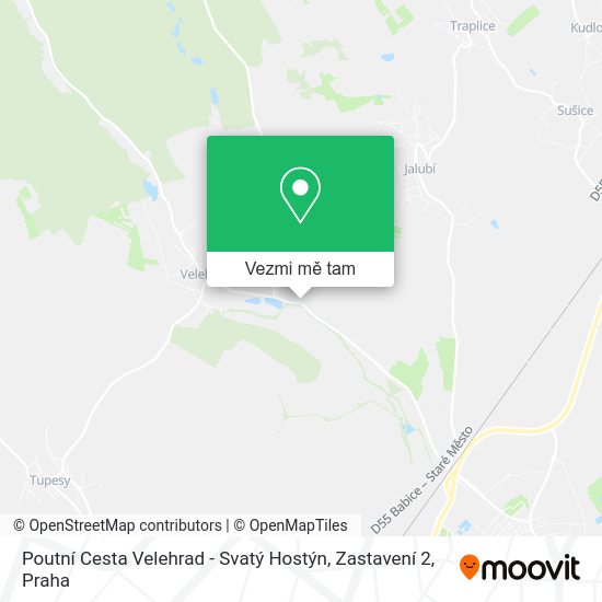 Poutní Cesta Velehrad - Svatý Hostýn, Zastavení 2 mapa