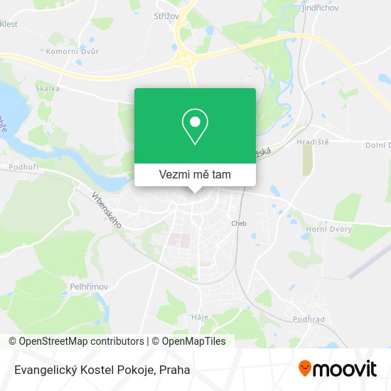 Evangelický Kostel Pokoje mapa