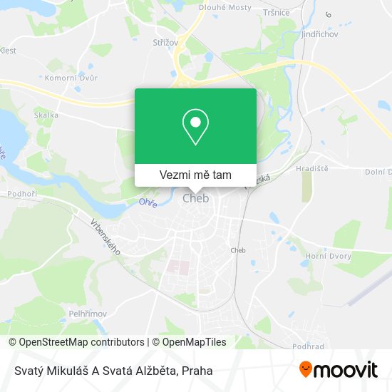 Svatý Mikuláš A Svatá Alžběta mapa