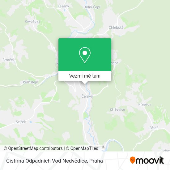 Čistírna Odpadních Vod Nedvědice mapa