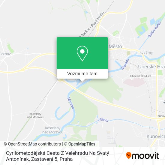 Cyrilometodějská Cesta Z Velehradu Na Svatý Antonínek, Zastavení 5 mapa