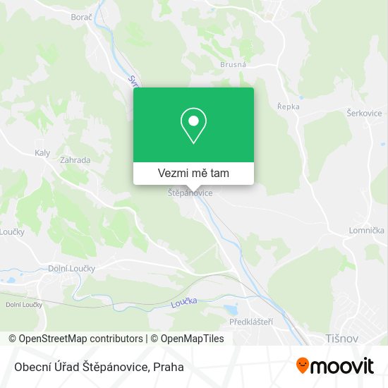 Obecní Úřad Štěpánovice mapa