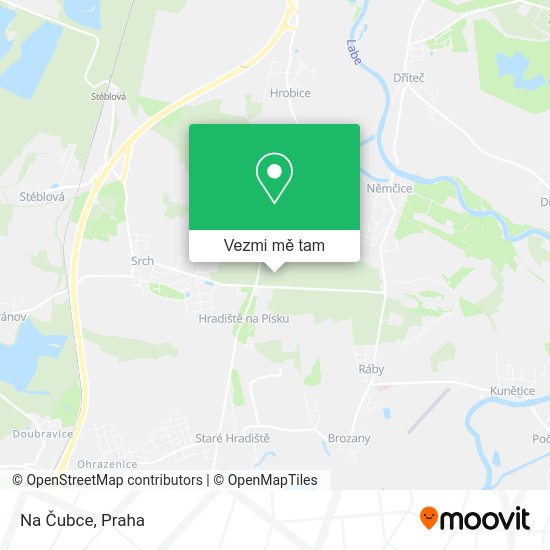 Na Čubce mapa