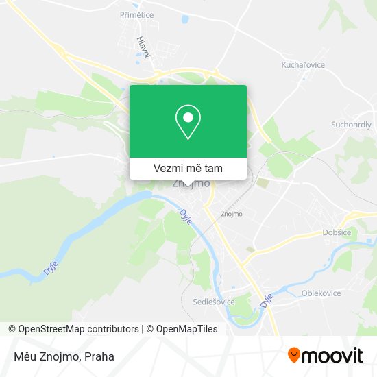Měu Znojmo mapa