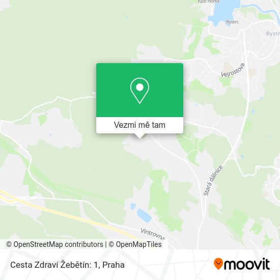 Cesta Zdraví Žebětín: 1 mapa