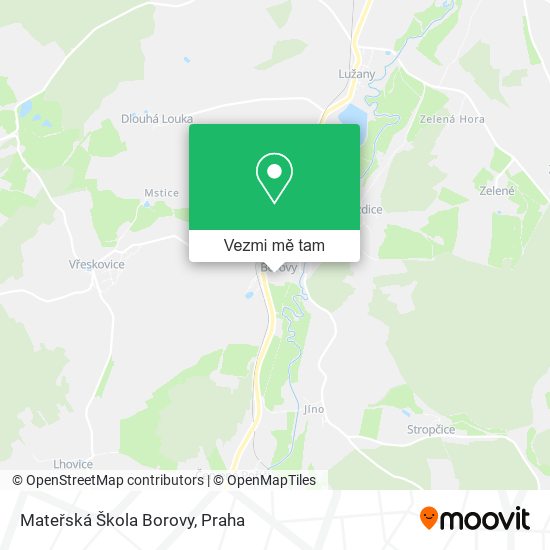 Mateřská Škola Borovy mapa