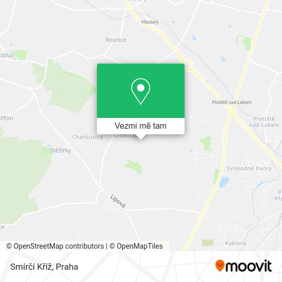 Smírčí Kříž mapa