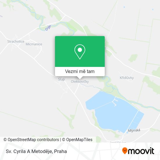 Sv. Cyrila A Metoděje mapa