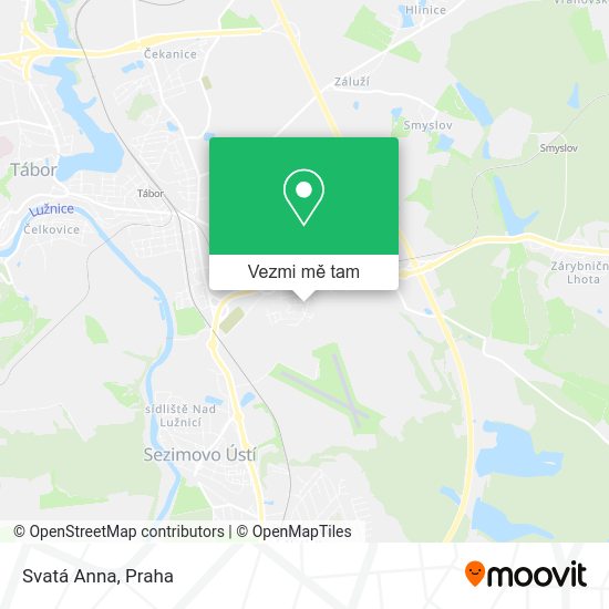 Svatá Anna mapa