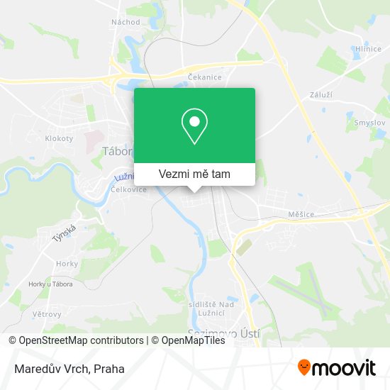 Maredův Vrch mapa