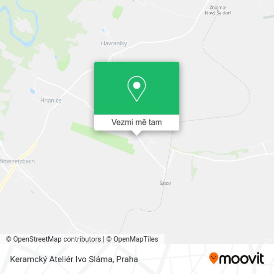 Keramcký Ateliér Ivo Sláma mapa
