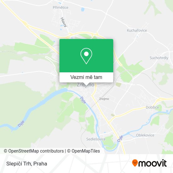Slepičí Trh mapa