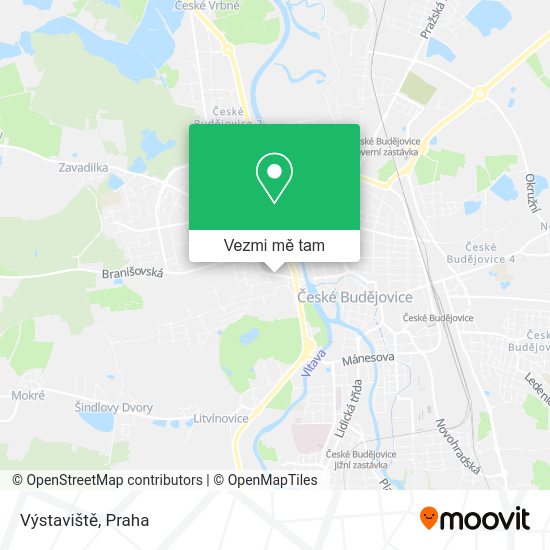 Výstaviště mapa