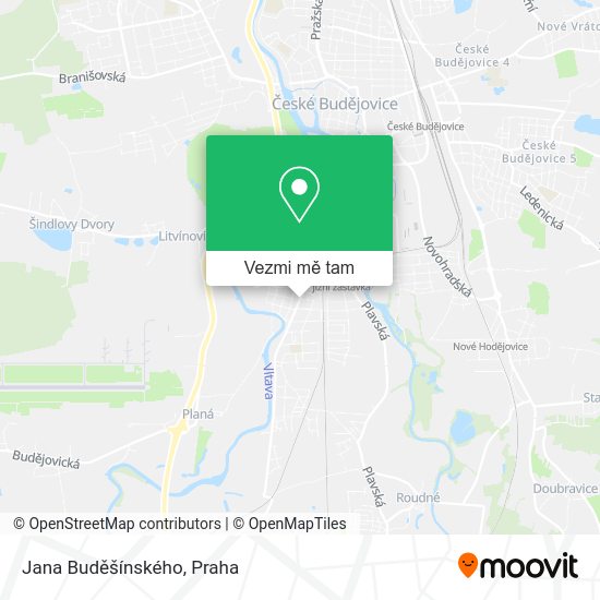Jana Buděšínského mapa