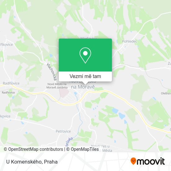 U Komenského mapa