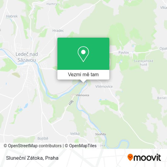 Sluneční Zátoka mapa