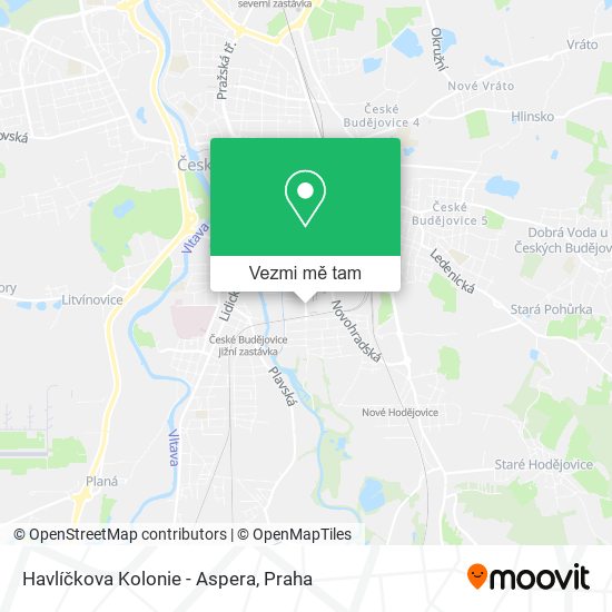 Havlíčkova Kolonie - Aspera mapa
